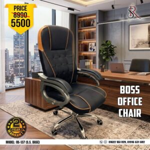 Boss Office Chair – Model: RS-137 (S.S. Base)