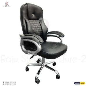 Premium Boss Office Chair – Model: RS-09 (SS Base) | Size: L