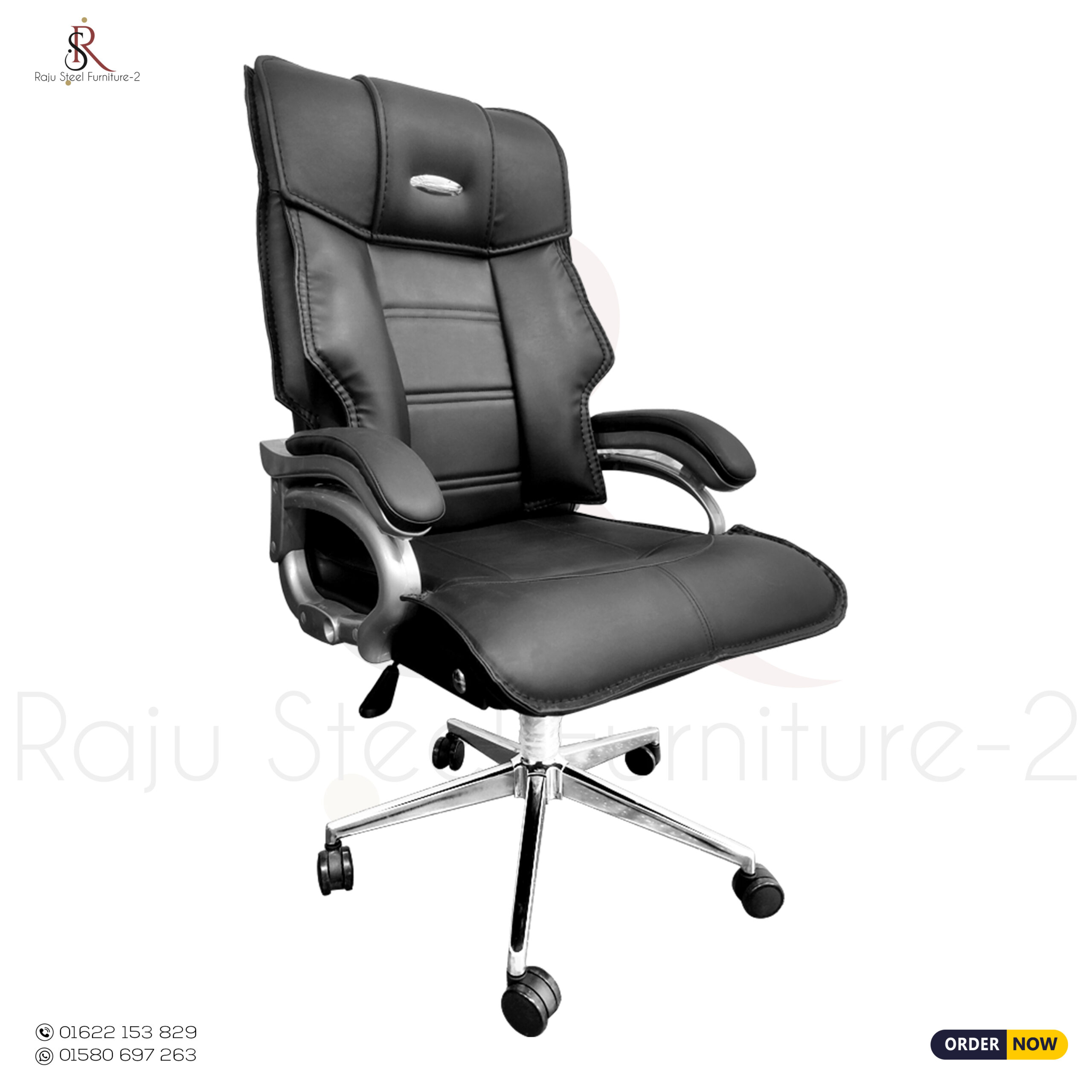 Boss Office Chair – Model: RS-13 (Big Boss) | Premium Steel Base