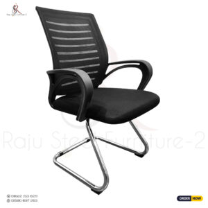 Visitor Mesh Chair Model: RS-26 (SS Pipe Base)