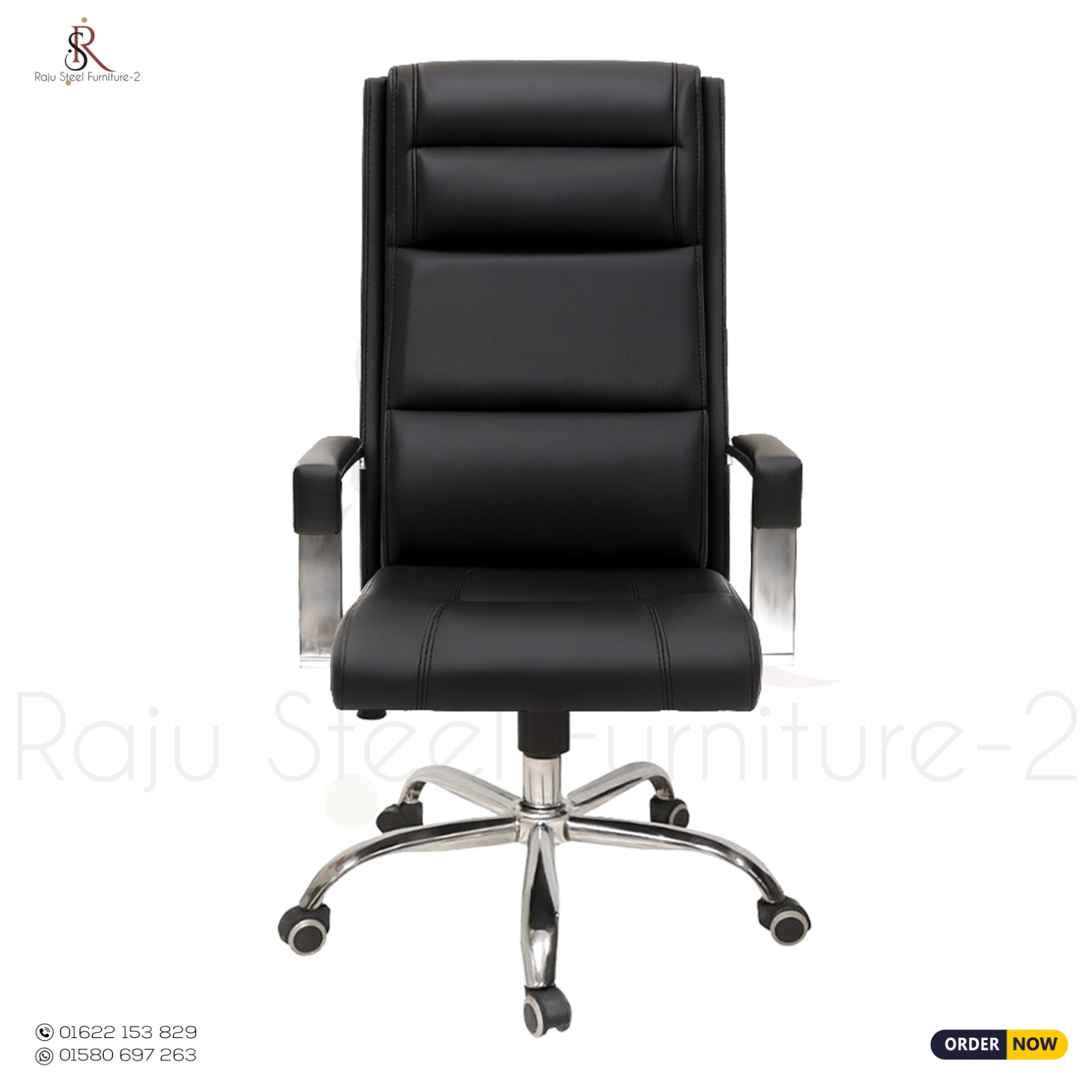 Boss Office Chair – Model: RS-133 (Big Boss) | Premium Steel Base - Image 2