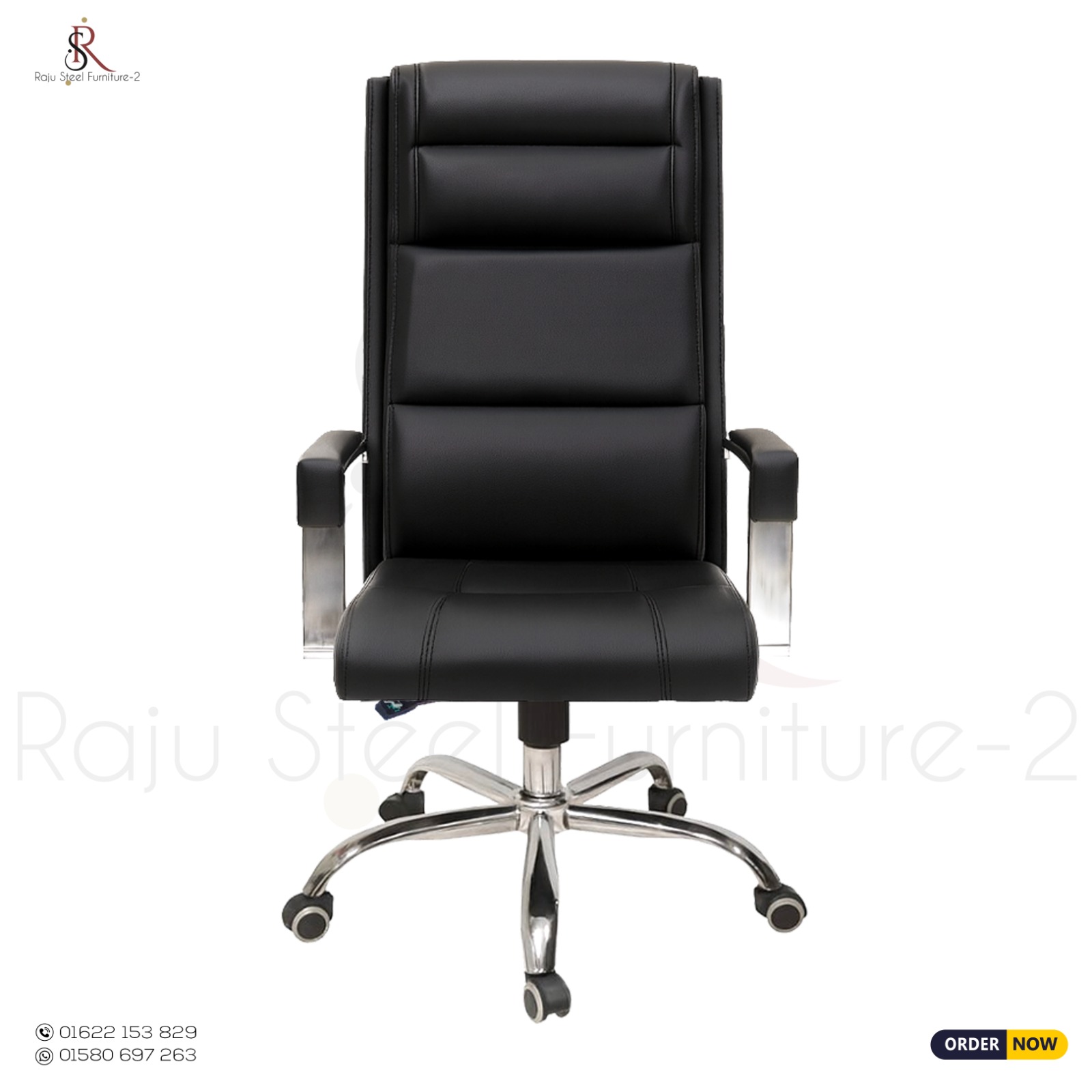 Boss Office Chair – Model: RS-133 (Steel Base) | Double Gear, Size: XXL