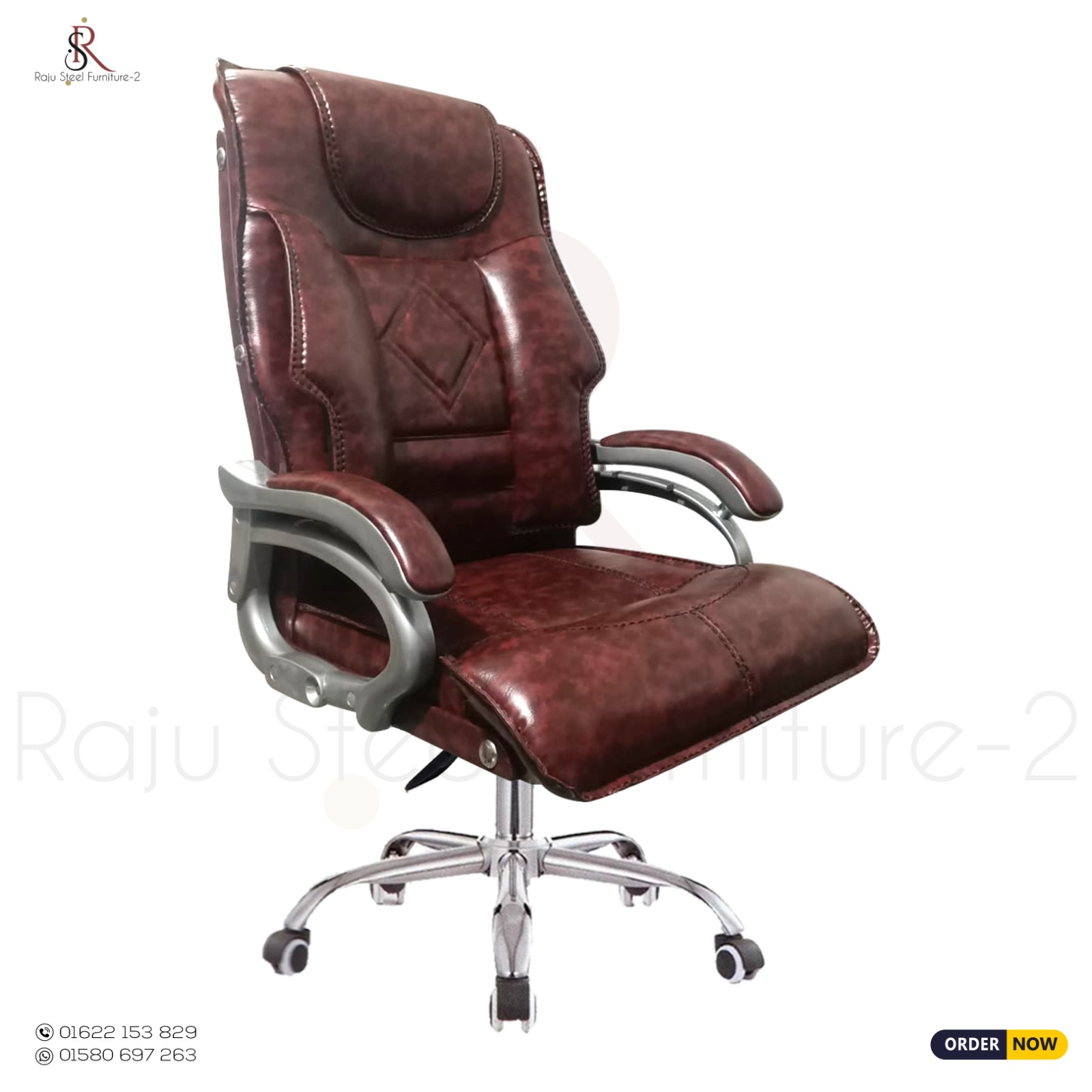 Boss Office Chair – Model: RS-132 (Big Boss) | Premium Steel Base
