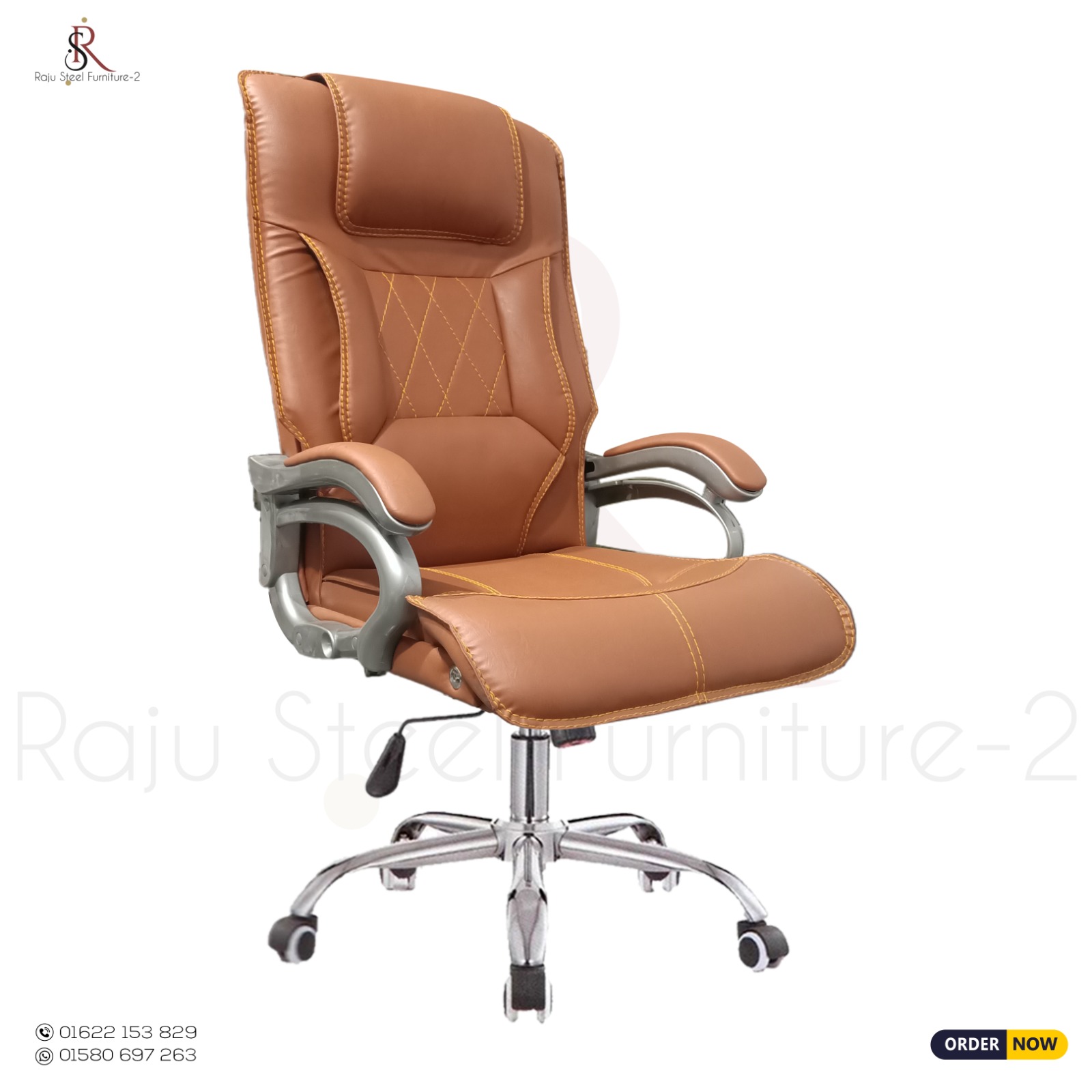 Boss Office Chair – Model: RS-15 (Big Boss) | Premium Steel Base