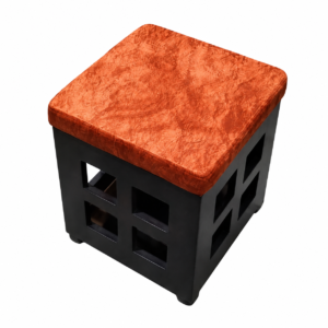 Wooden Stool Model: RS-64 (VENEERED BOARD) LACQUER VARNISH