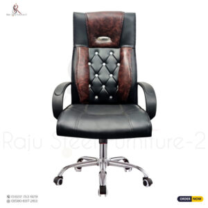 Boss Office Chair – Model: RS-07 (Steel Base) | Size: L